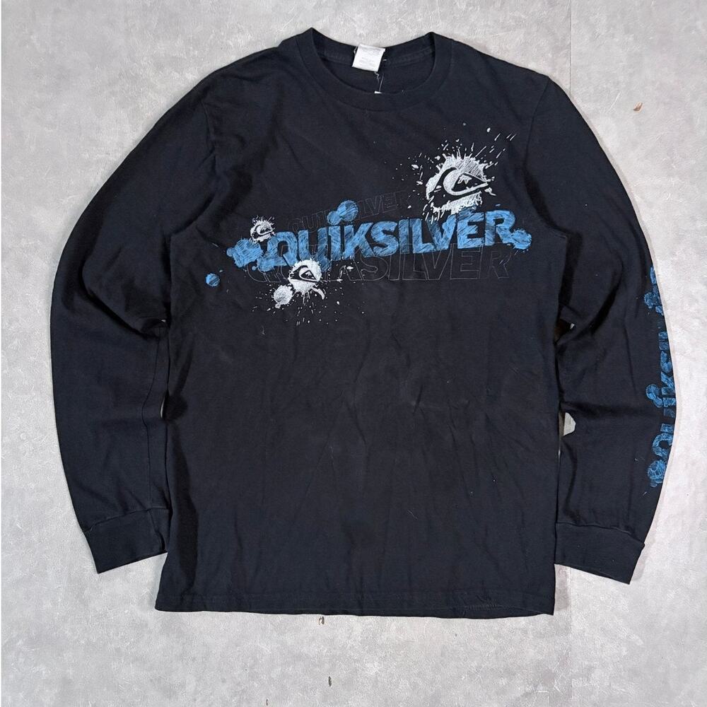 2000's Vintage Quicksilver Black Long Sleeve - S